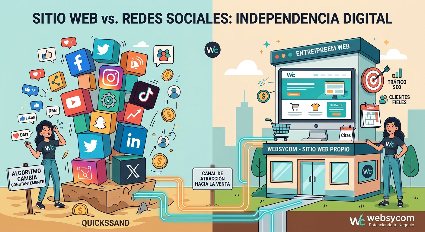 Sitio Web vs. Redes Sociales